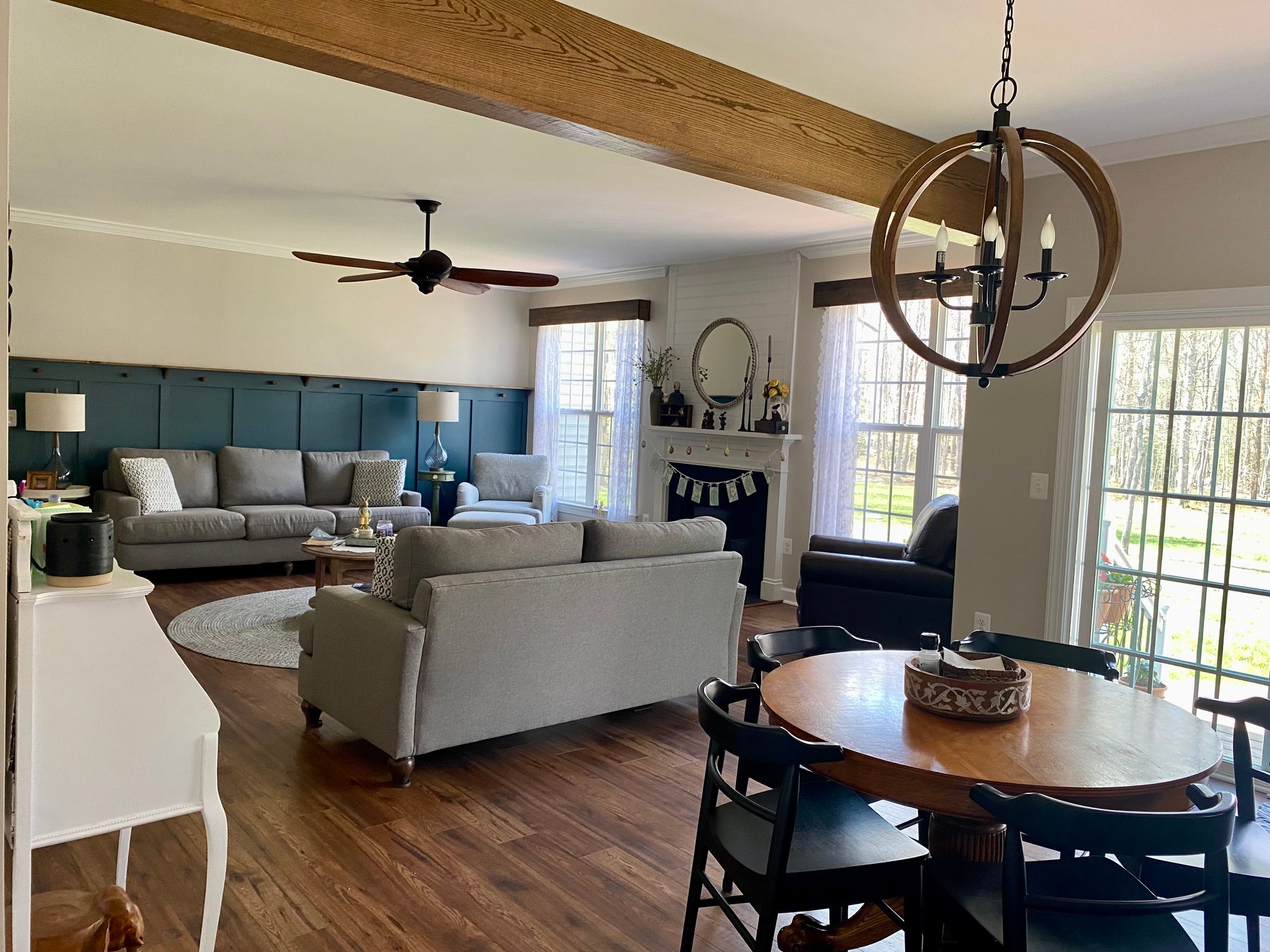Spotsylvania_Virginia_living_dining_wainscotting_decorating